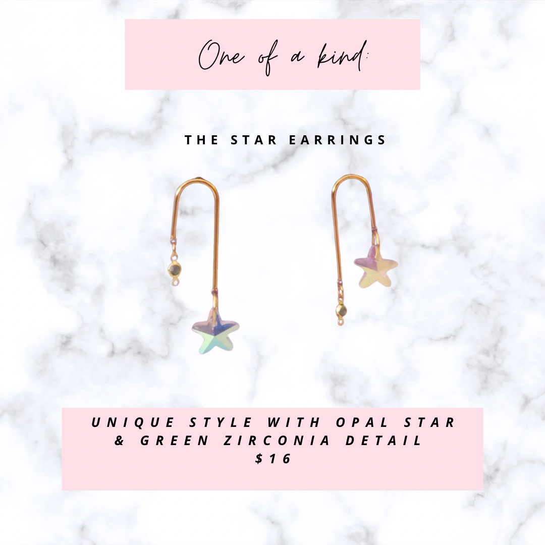 The star earrings